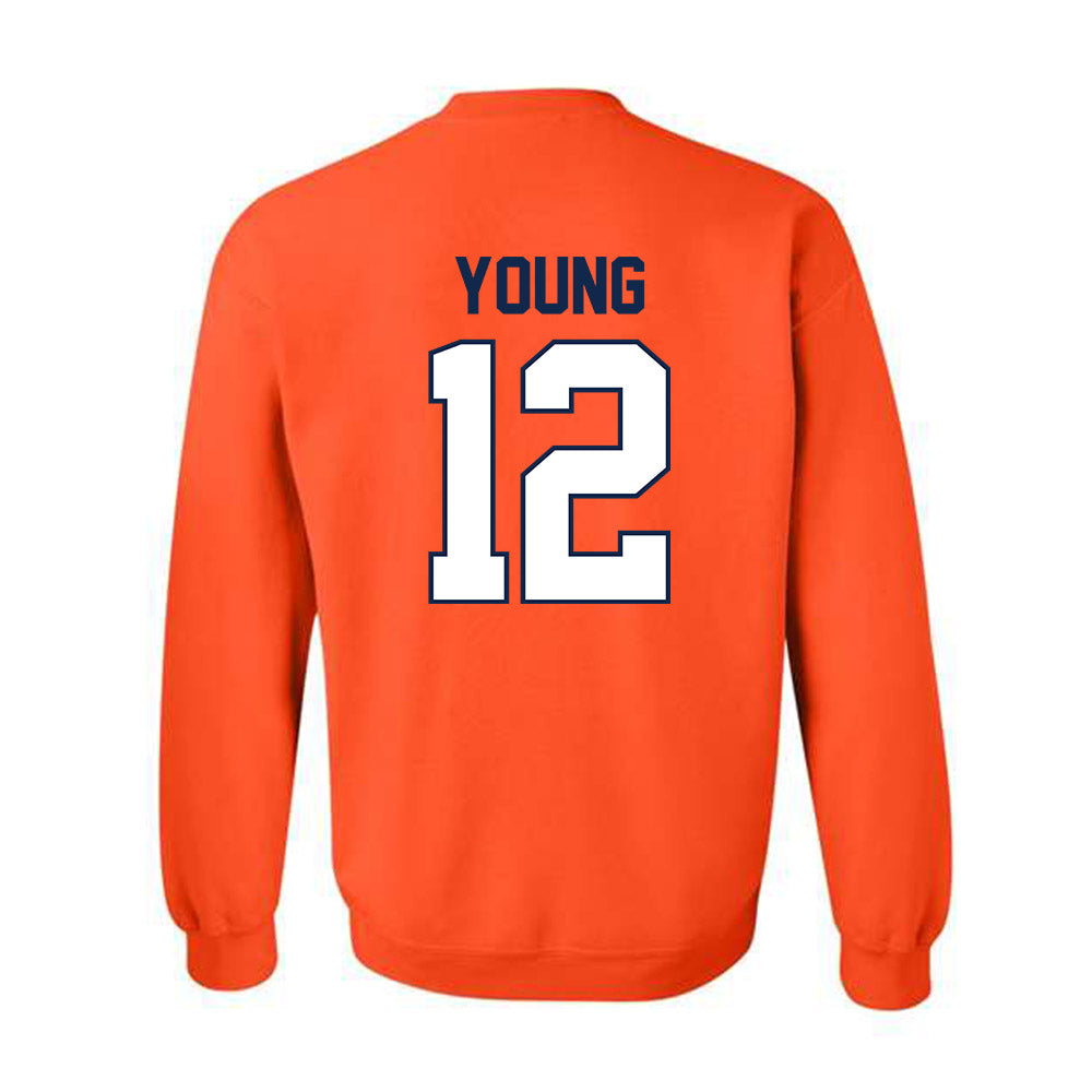 Illinois - NCAA Baseball : Ike Young - Sports Shersey Crewneck Sweatshirt-1
