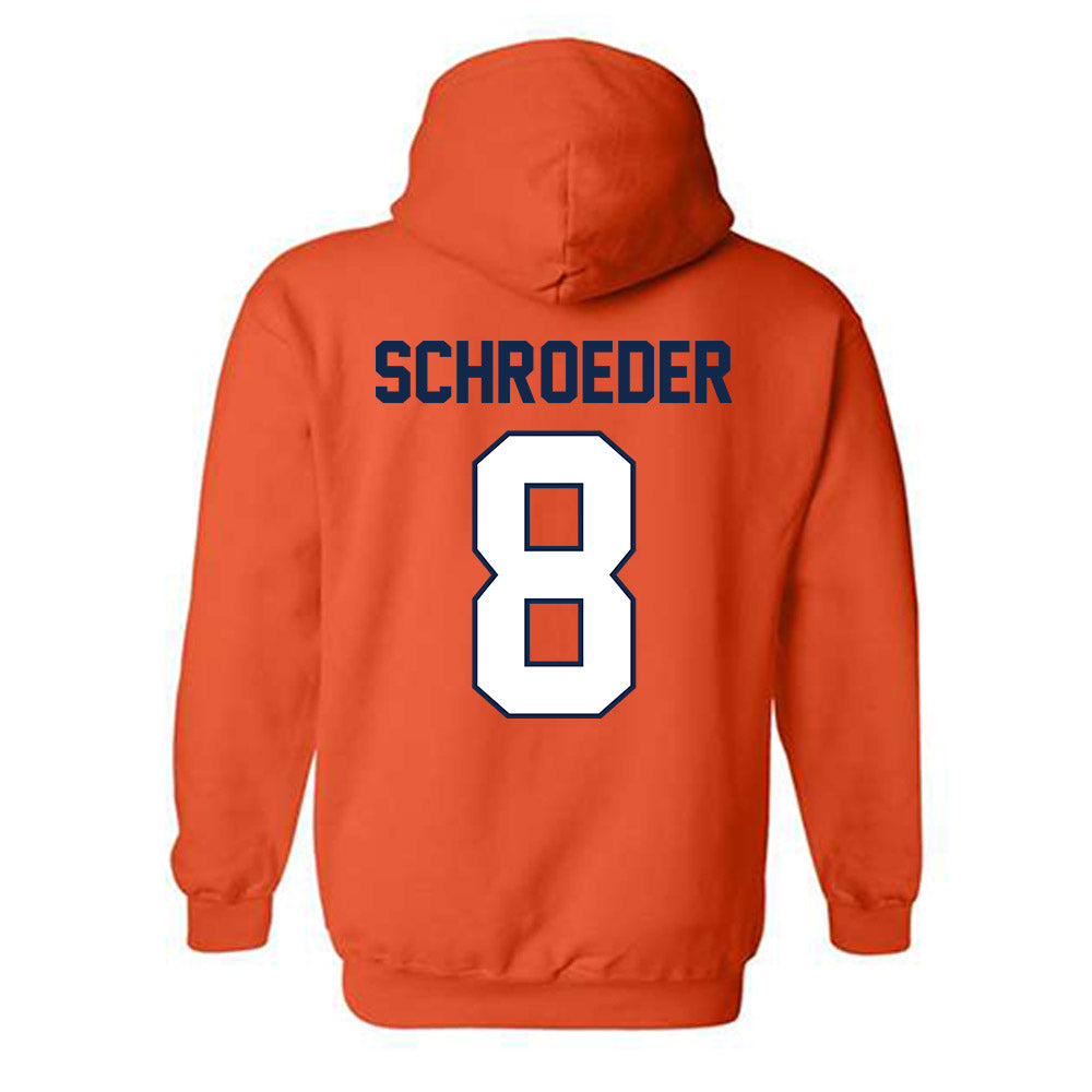 Illinois - NCAA Baseball : Jacob Schroeder - Hooded Sweatshirt Sports Shersey