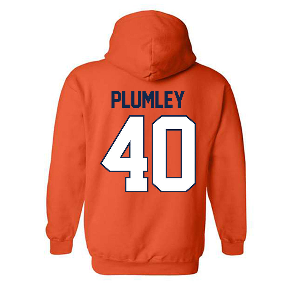 Illinois - NCAA Baseball : Ben Plumley - Hooded Sweatshirt Sports Shersey
