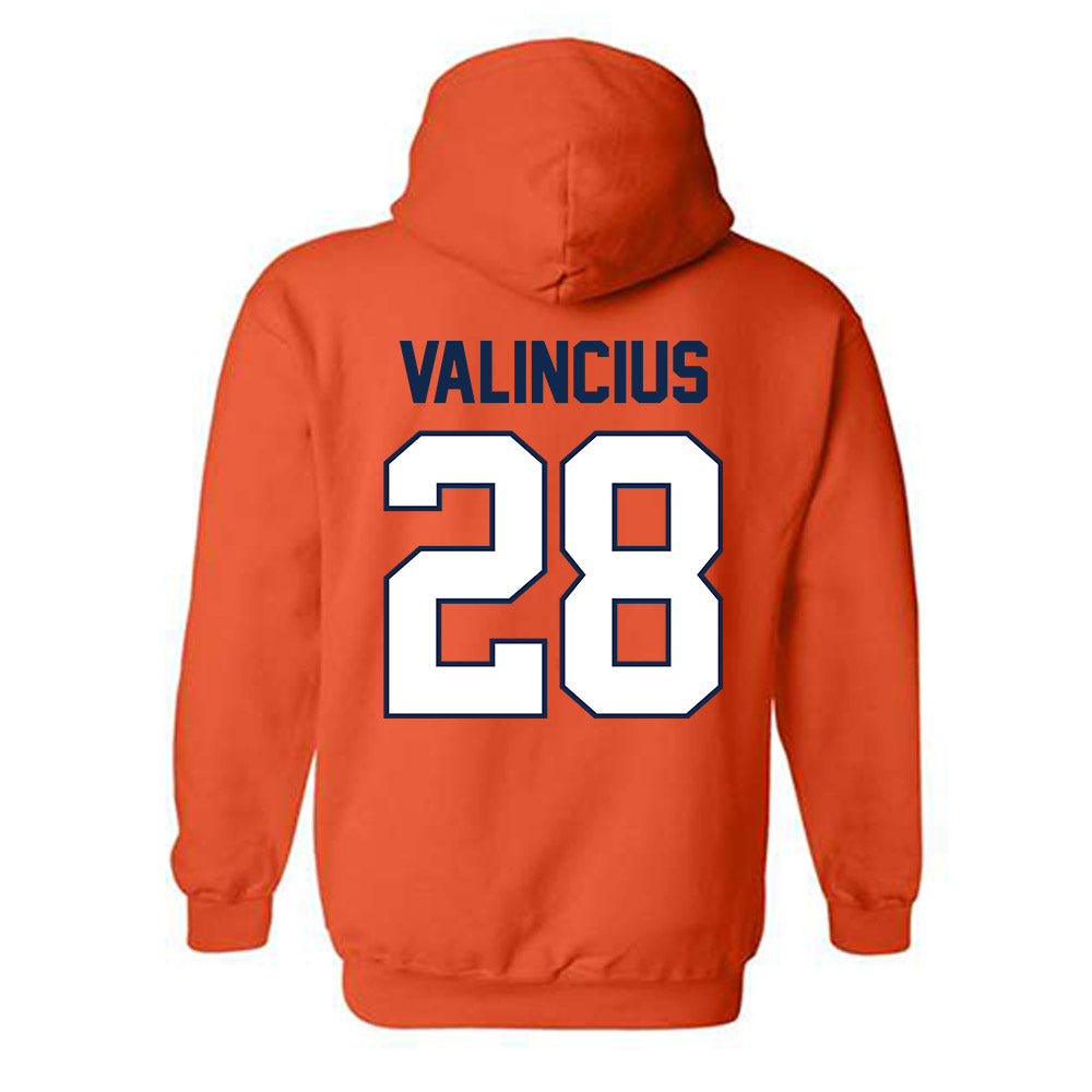 Illinois - NCAA Baseball : Vytas Valincius - Sports Shersey Hooded Sweatshirt-1