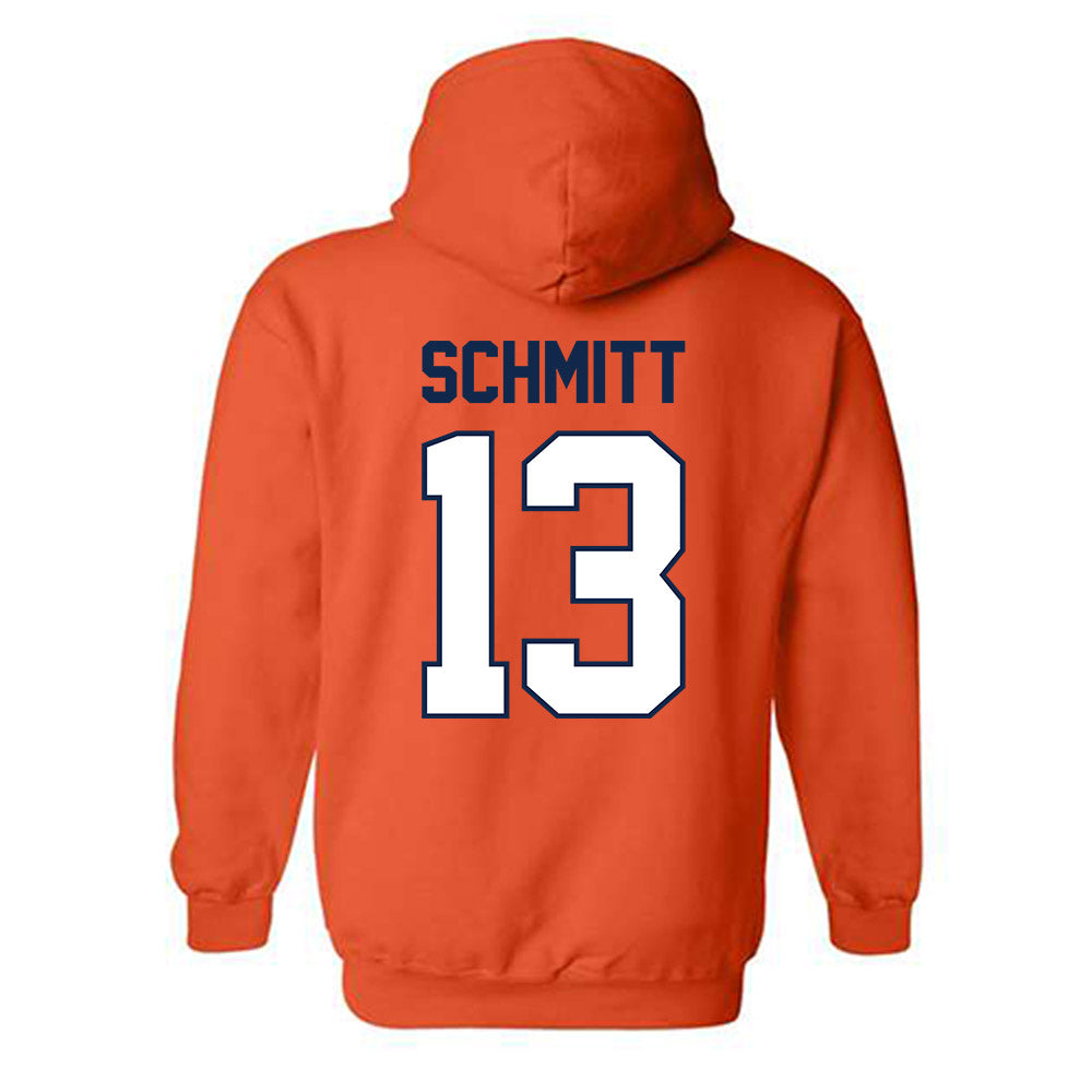 Illinois - NCAA Baseball : Tylet Schmitt - Sports Shersey Hooded Sweatshirt-1