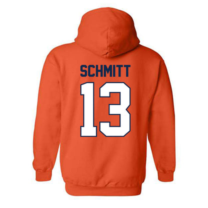 Illinois - NCAA Baseball : Tylet Schmitt - Sports Shersey Hooded Sweatshirt-1