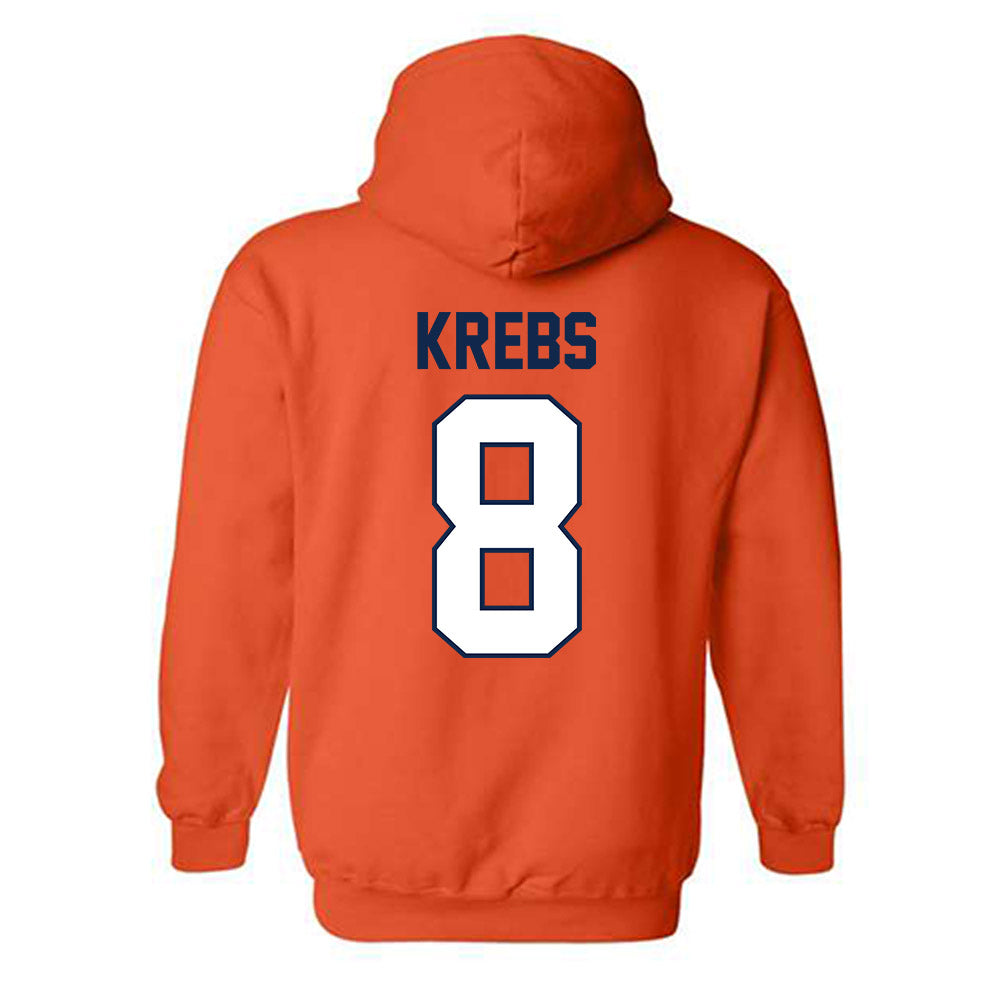 Illinois - NCAA Baseball : Lucas Krebs - Sports Shersey Hooded Sweatshirt-1