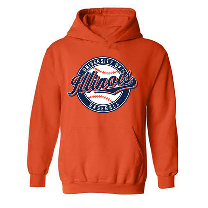 Illinois - NCAA Baseball : Jake Swartz - Sports Shersey Hooded Sweatshirt