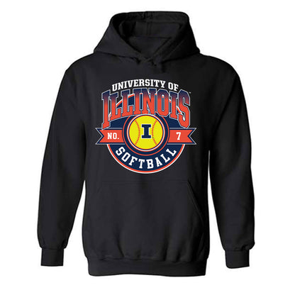 Illinois - NCAA Softball : Ellie Haggard - Sports Shersey Hooded Sweatshirt-0