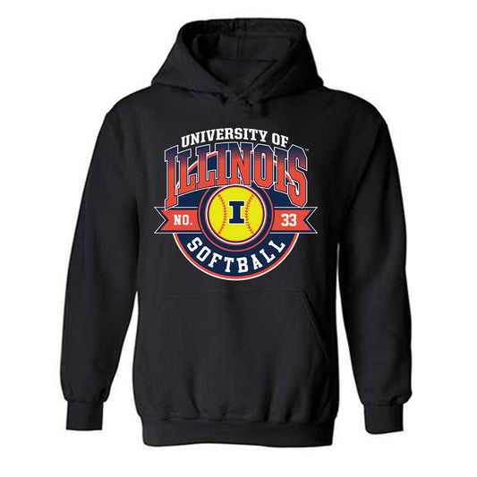 Illinois - NCAA Softball : Yazzy Avila - Hooded Sweatshirt Sports Shersey