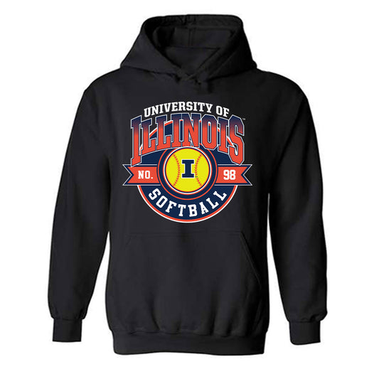 Illinois - NCAA Softball : Ella Cushing - Sports Shersey Hooded Sweatshirt-0