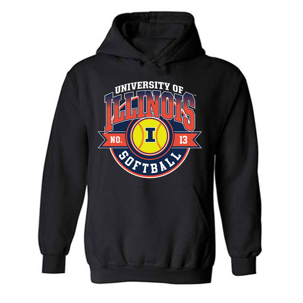 Illinois - NCAA Softball : Eden Echevarria - Sports Shersey Hooded Sweatshirt-0