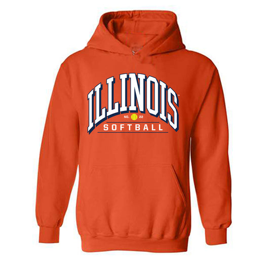 Illinois - NCAA Softball : Brooke Stang - Sports Shersey Hooded Sweatshirt-0