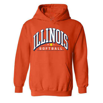 Illinois - NCAA Softball : Keirys Click - Sports Shersey Hooded Sweatshirt-0