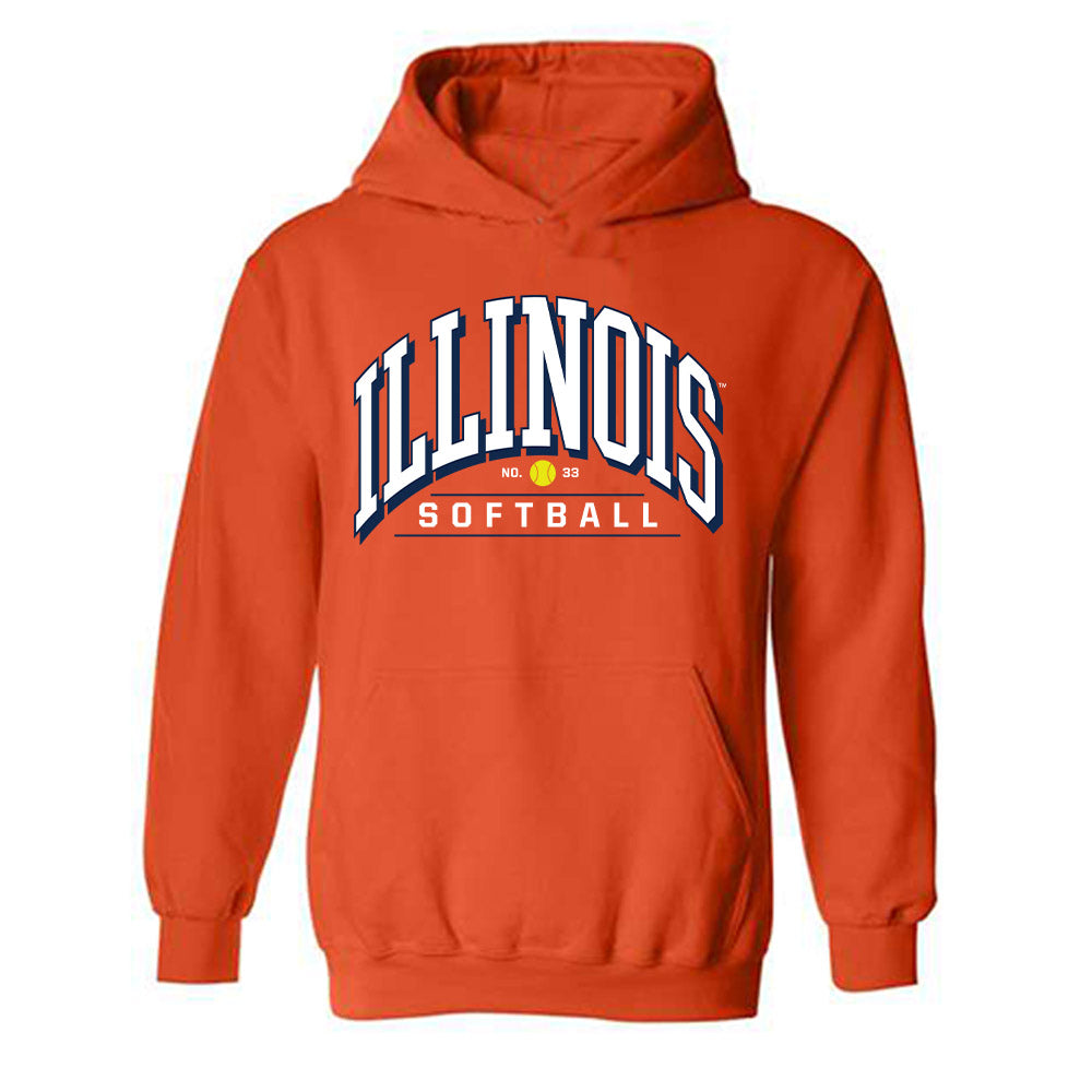 Illinois - NCAA Softball : Yazzy Avila - Hooded Sweatshirt Sports Shersey