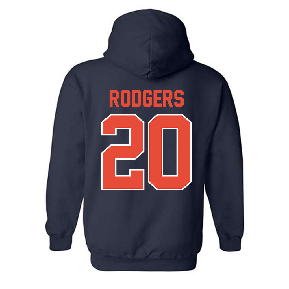 Illinois - NCAA Men's Basketball : Ty Rodgers - Hooded Sweatshirt Sports Shersey