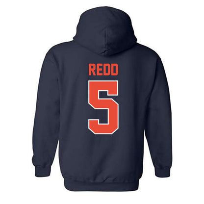 Illinois - NCAA Men's Basketball : AJ Redd - Hooded Sweatshirt Sports Shersey