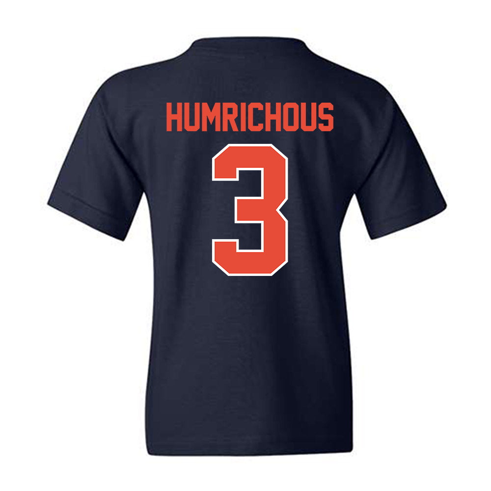 Illinois - NCAA Men's Basketball : Benjamin Humrichous - Sports Shersey Youth T-Shirt-1