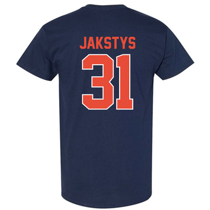 Illinois - NCAA Men's Basketball : Jason Jakstys - Sports Shersey T-Shirt-1