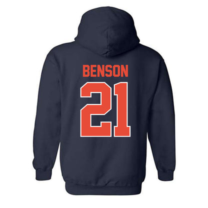 Illinois - NCAA Women's Basketball : Naomi Benson - Sports Shersey Hooded Sweatshirt-1