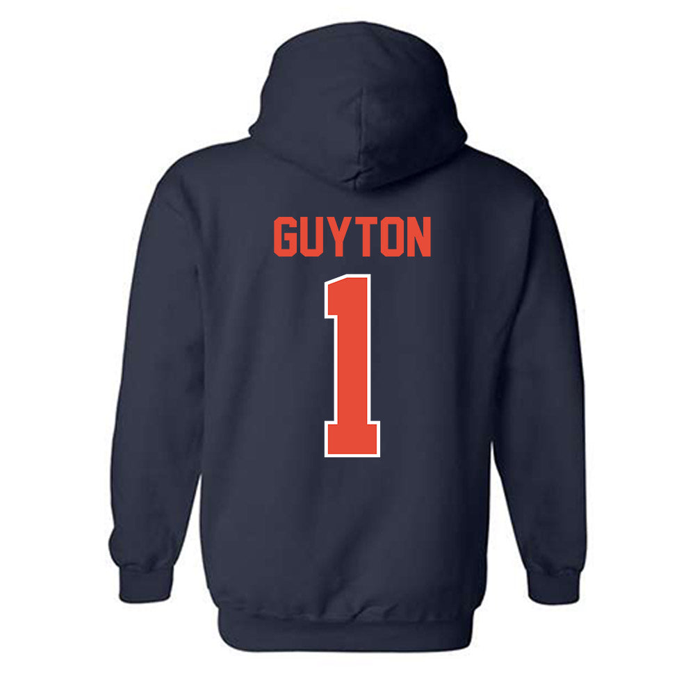 Illinois - NCAA Women's Basketball : Aaliyah Guyton - Sports Shersey Hooded Sweatshirt-1