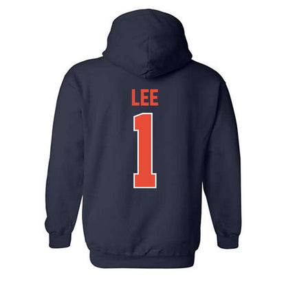 Illinois - NCAA Men's Basketball : Brandon Lee - Sports Shersey Hooded Sweatshirt-1