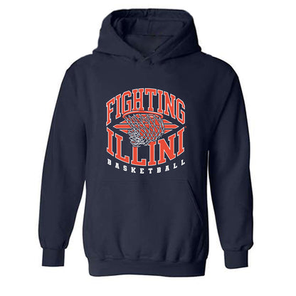 Illinois - NCAA Men's Basketball : Quincy Guerrier - Hooded Sweatshirt Sports Shersey