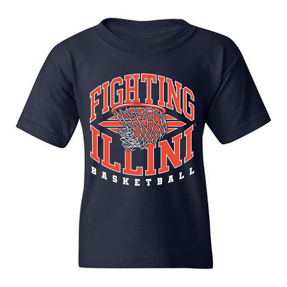 Illinois - NCAA Men's Basketball : Jake Davis - Sports Shersey Youth T-Shirt-0