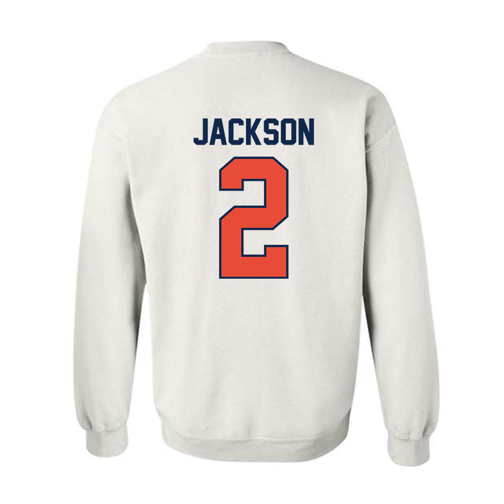 Illinois - NCAA Women's Basketball : Destiny Jackson - Sports Shersey Crewneck Sweatshirt-1