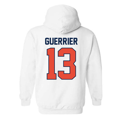 Illinois - NCAA Men's Basketball : Quincy Guerrier - Hooded Sweatshirt Sports Shersey