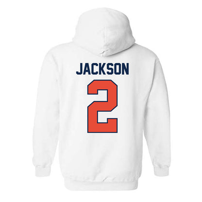 Illinois - NCAA Women's Basketball : Destiny Jackson - Sports Shersey Hooded Sweatshirt-1