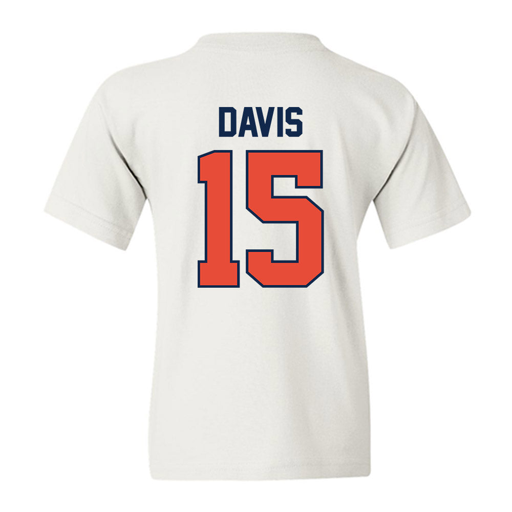 Illinois - NCAA Men's Basketball : Jake Davis - Sports Shersey Youth T-Shirt-1