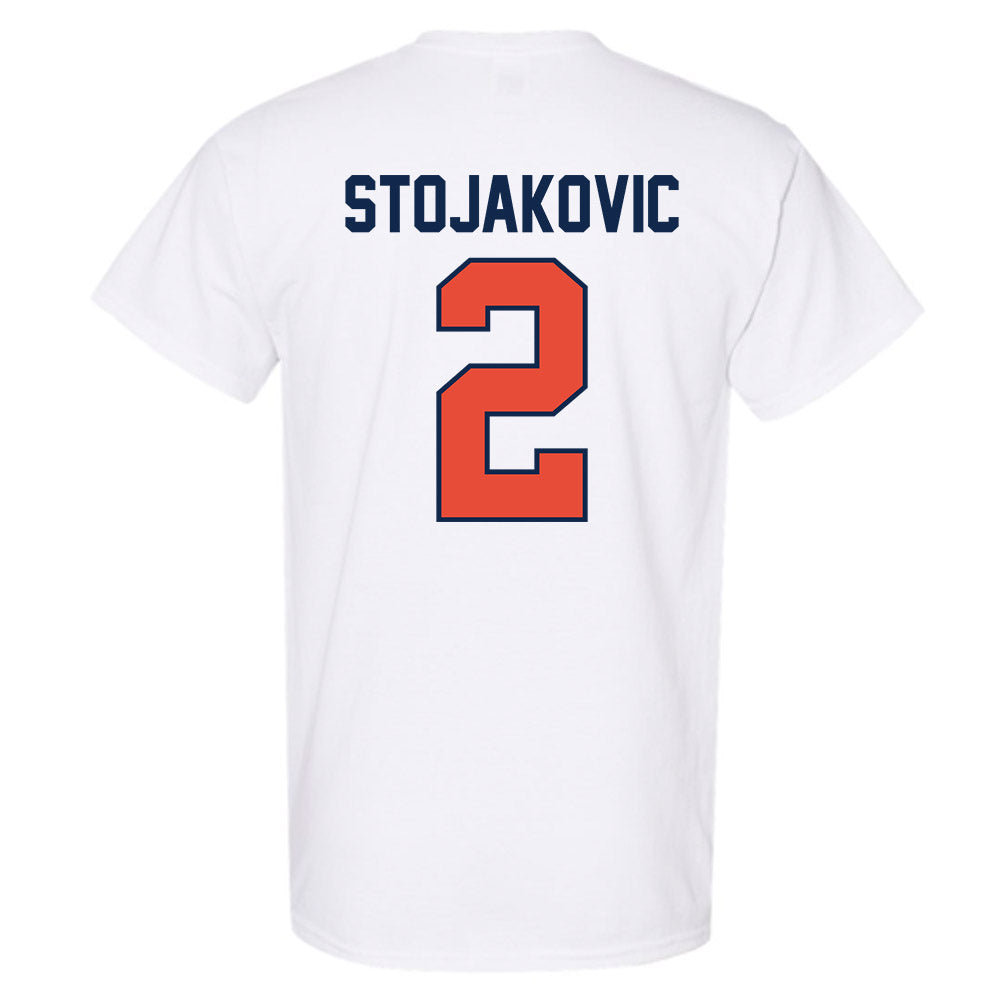 Illinois - NCAA Men's Basketball : Andrej Stojakovic - Sports Shersey T-Shirt-1