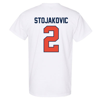 Illinois - NCAA Men's Basketball : Andrej Stojakovic - Sports Shersey T-Shirt-1