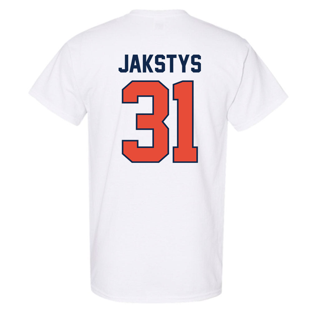 Illinois - NCAA Men's Basketball : Jason Jakstys - Sports Shersey T-Shirt-1