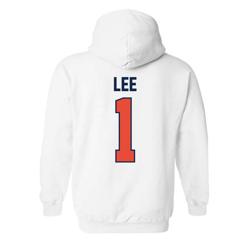 Illinois - NCAA Men's Basketball : Brandon Lee - Sports Shersey Hooded Sweatshirt-1