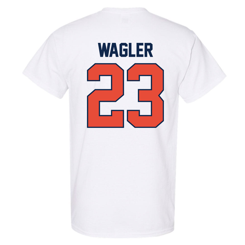 Illinois - NCAA Men's Basketball : Keaton Wagler - Sports Shersey T-Shirt-1