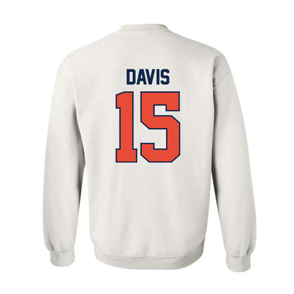 Illinois - NCAA Men's Basketball : Jake Davis - Sports Shersey Crewneck Sweatshirt-1