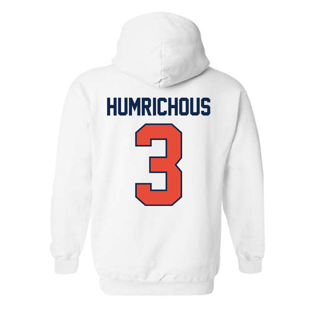 Illinois - NCAA Men's Basketball : Benjamin Humrichous - Sports Shersey Hooded Sweatshirt-1