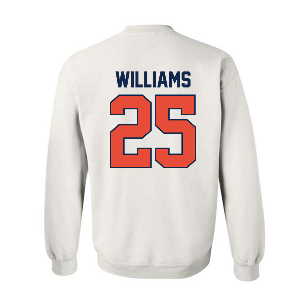 Illinois - NCAA Men's Basketball : Max Williams - Crewneck Sweatshirt Sports Shersey