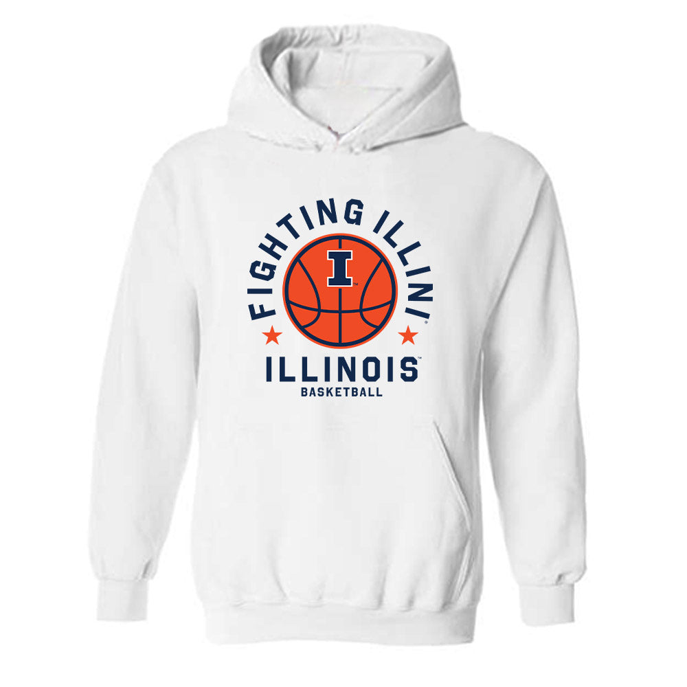 Illinois - NCAA Men's Basketball : Marcus Domask - Hooded Sweatshirt Sports Shersey