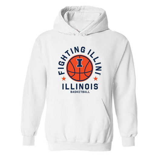 Illinois - NCAA Men's Basketball : Ty Rodgers - Hooded Sweatshirt Sports Shersey