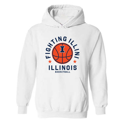 Illinois - NCAA Men's Basketball : Jason Jakstys - Sports Shersey Hooded Sweatshirt-0