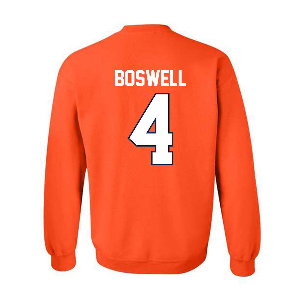 Illinois - NCAA Men's Basketball : Kylan Boswell - Sports Shersey Crewneck Sweatshirt-1