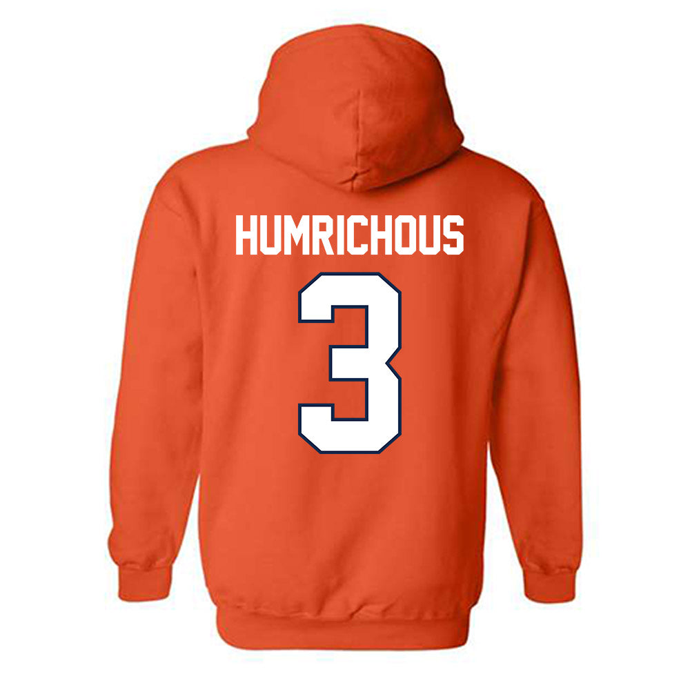 Illinois - NCAA Men's Basketball : Benjamin Humrichous - Sports Shersey Hooded Sweatshirt-1