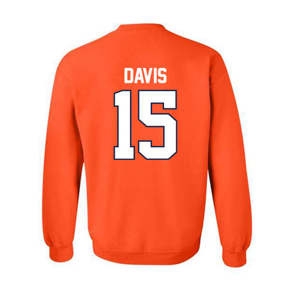 Illinois - NCAA Men's Basketball : Jake Davis - Sports Shersey Crewneck Sweatshirt-1