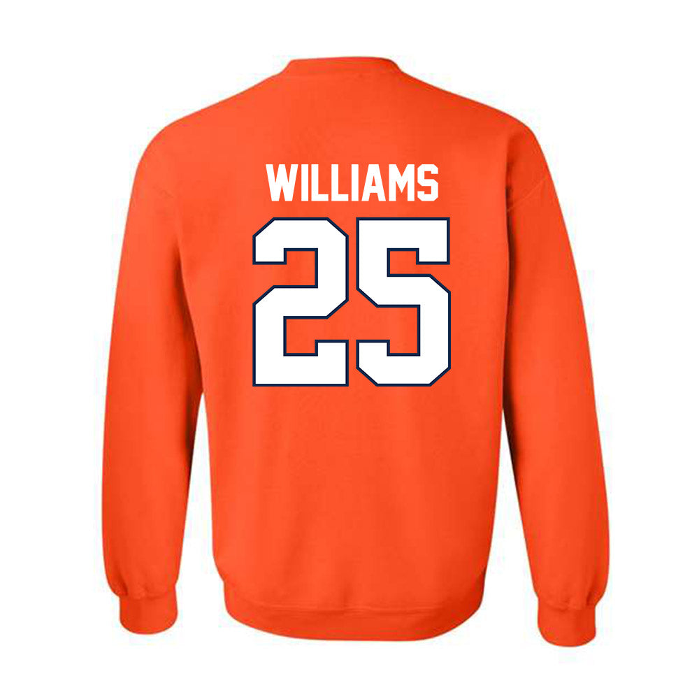 Illinois - NCAA Men's Basketball : Max Williams - Crewneck Sweatshirt Sports Shersey