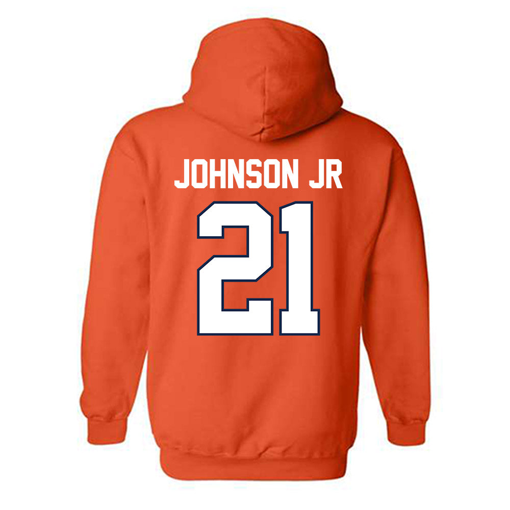 Illinois - NCAA Men's Basketball : Morez Johnson Jr - Sports Shersey Hooded Sweatshirt-1