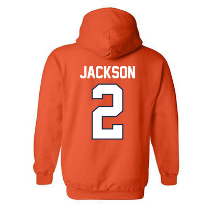 Illinois - NCAA Women's Basketball : Destiny Jackson - Sports Shersey Hooded Sweatshirt-1
