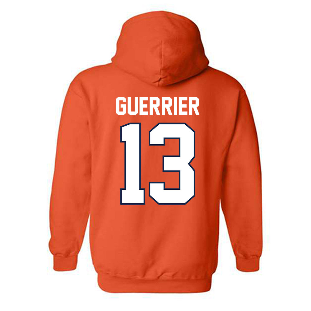 Illinois - NCAA Men's Basketball : Quincy Guerrier - Hooded Sweatshirt Sports Shersey