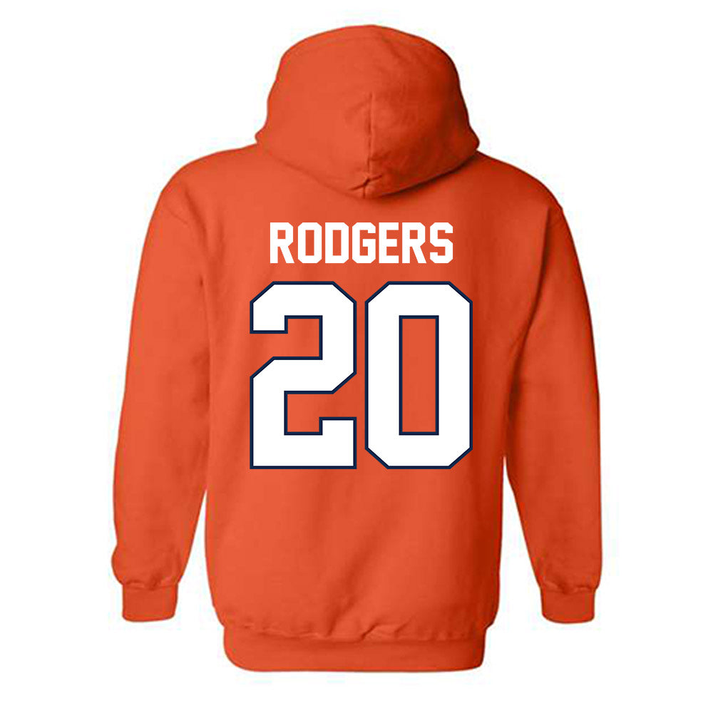 Illinois - NCAA Men's Basketball : Ty Rodgers - Hooded Sweatshirt Sports Shersey