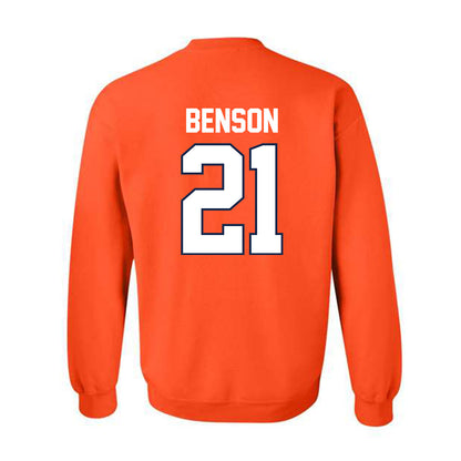Illinois - NCAA Women's Basketball : Naomi Benson - Sports Shersey Crewneck Sweatshirt-1