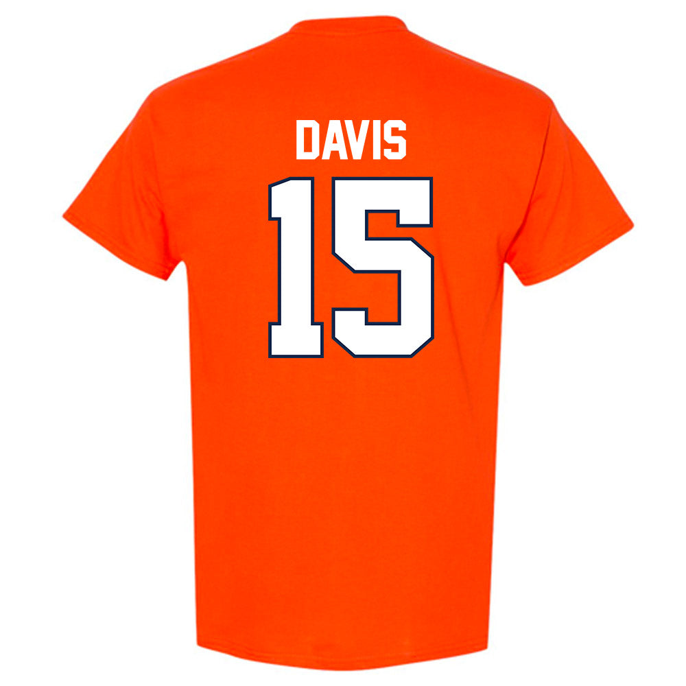 Illinois - NCAA Men's Basketball : Jake Davis - Sports Shersey T-Shirt-1