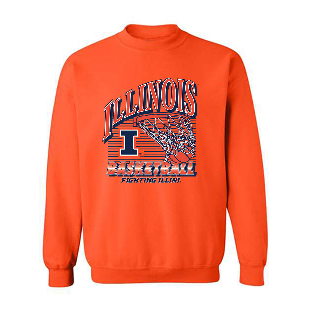 Illinois - NCAA Men's Basketball : Jason Jakstys - Sports Shersey Crewneck Sweatshirt-0